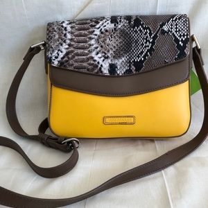 Vera Bradley Twice as Crossbody-Maize Yellow (NWT)